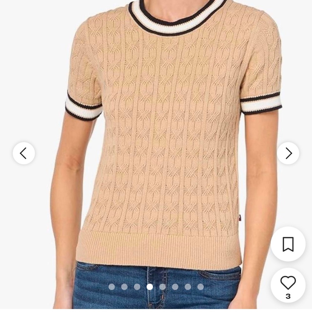 Tommy Hilfiger Women's Short Sleeve Sweater